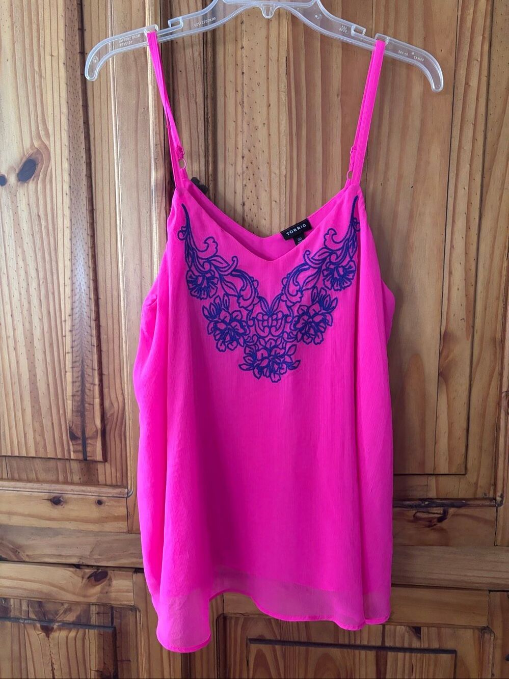 Torrid Sophie Chiffon Embroidered Swing Camisole